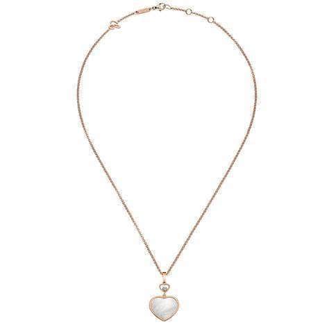 Chopard Necklace Chopard Happy Hearts 18ct Rose Gold Necklace 797482-5301