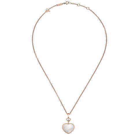 Chopard Necklace Chopard Happy Hearts 18ct Rose Gold Necklace 797482-5301