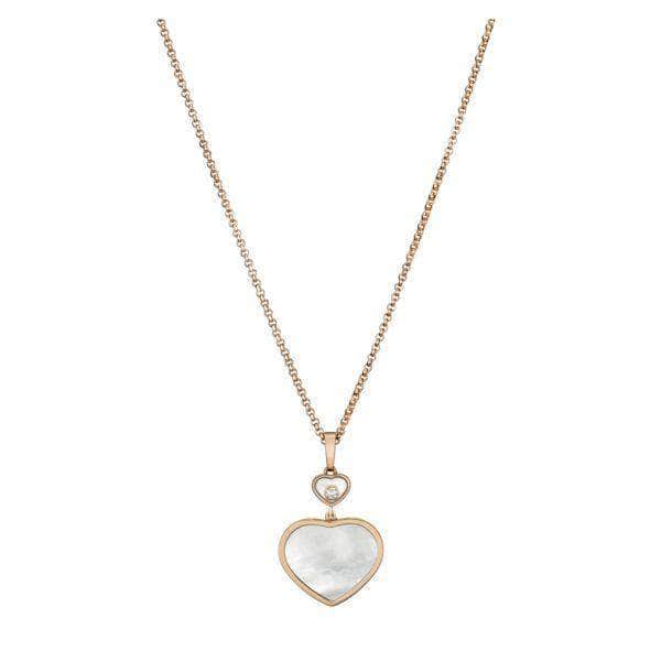 Chopard Pendant Chopard Happy Hearts Rose Gold Diamond Mother of Pearl Pendant 797482-5301