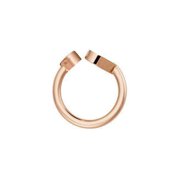 Chopard Ring Chopard Happy Hearts Rose Gold Diamond Mother of Pearl Ring 829482-5300
