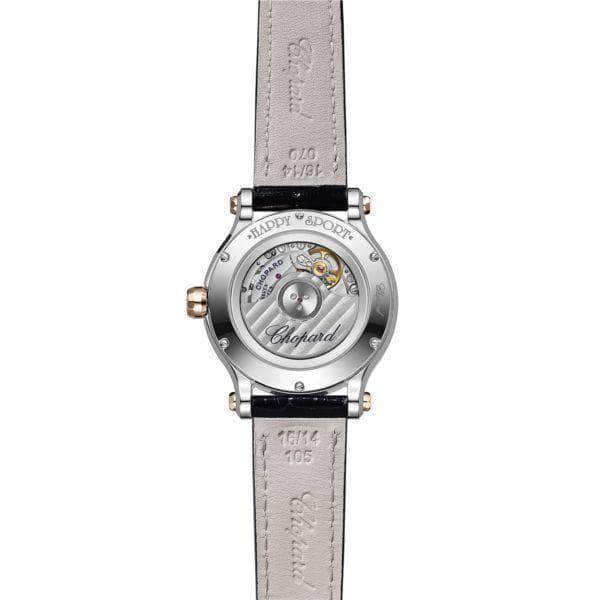 Chopard Watch Chopard Happy Sport 33MM Automatic Rose Gold Diamond Watch 278608-6001
