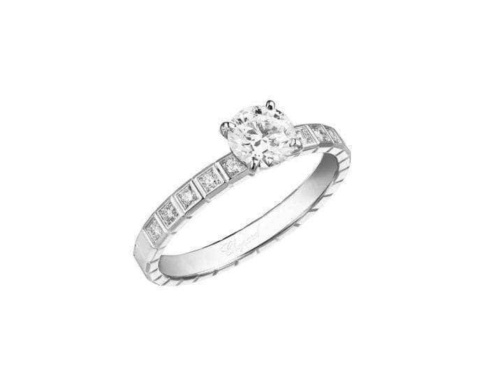 Chopard Ring Chopard Platinum Diamond Ice Cube Ring 0.50ct 829766-9040