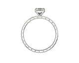 Chopard Ring Chopard Platinum Round Diamond 0.70ct Ring 17-32-003