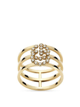 Gucci Ring Gucci GG 18CT Gold Diamond Wide Cuff Ring