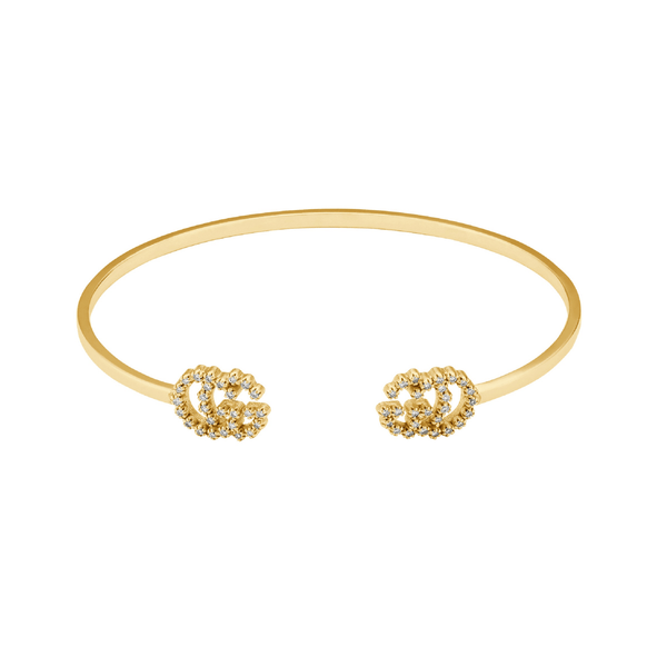 Gucci Bangle Gucci GG running 18ct yellow gold diamond bracelet YBA6075920017