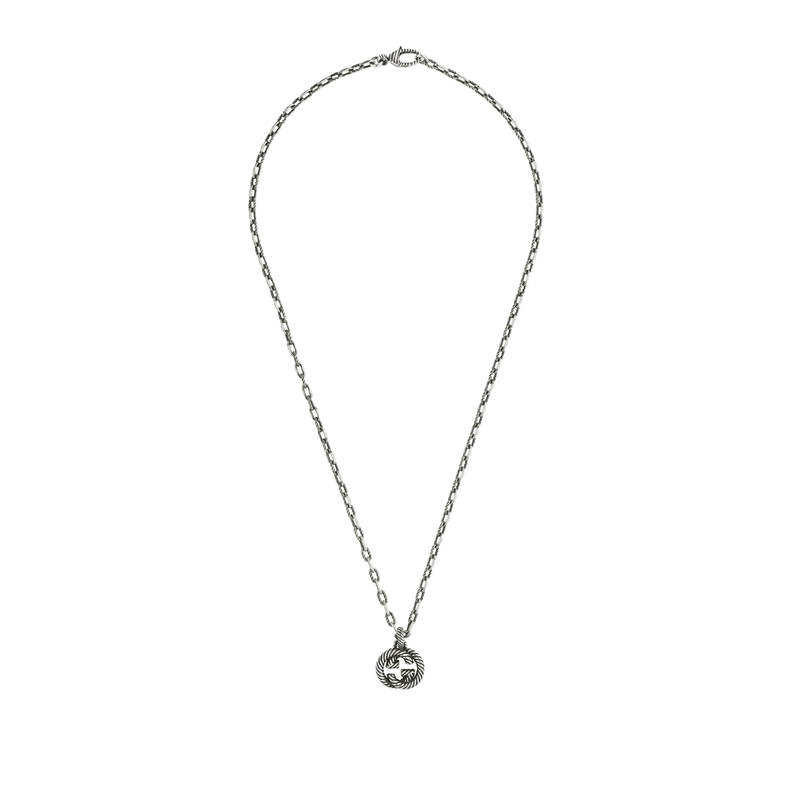 Gucci Gucci Interlocking G Silver Necklace