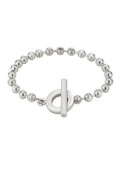 Gucci Bracelet Gucci Silver Boule Bracelet with Striped Clasp