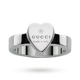 Gucci Ring GUCCI Trademark Silver Heart ring YBC223867001017