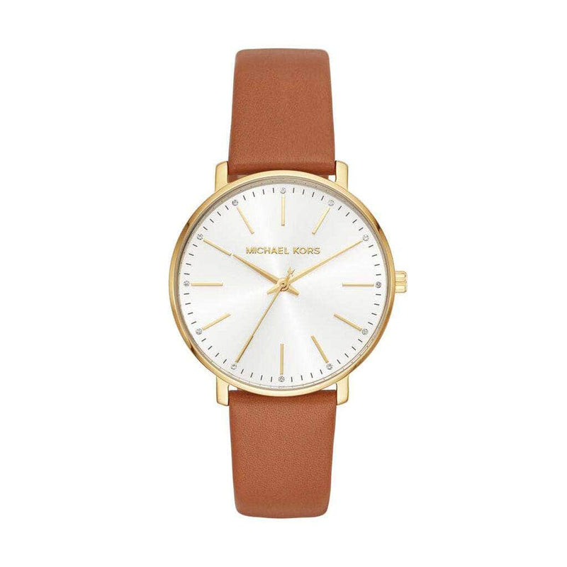 Michael Kors Watch Michael Kors Pyper Gold-Tone Leather Watch MK2740