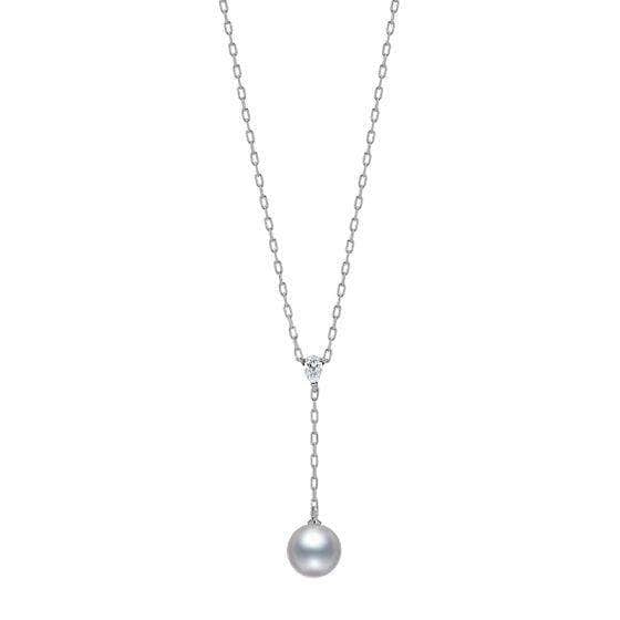 Mikimoto Necklace Mikimoto Pearl & Diamond Pendant Necklace PP20226DW