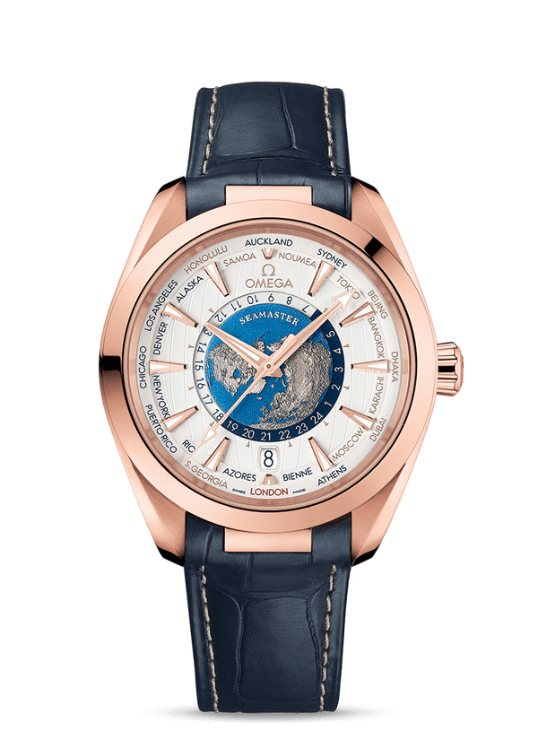 OMEGA Watch Omega AQUA TERRA 150M- CO-AXIAL MASTER CHRONOMETER GMT WORLDTIMER 43 MM O220.53.43.22.02.001