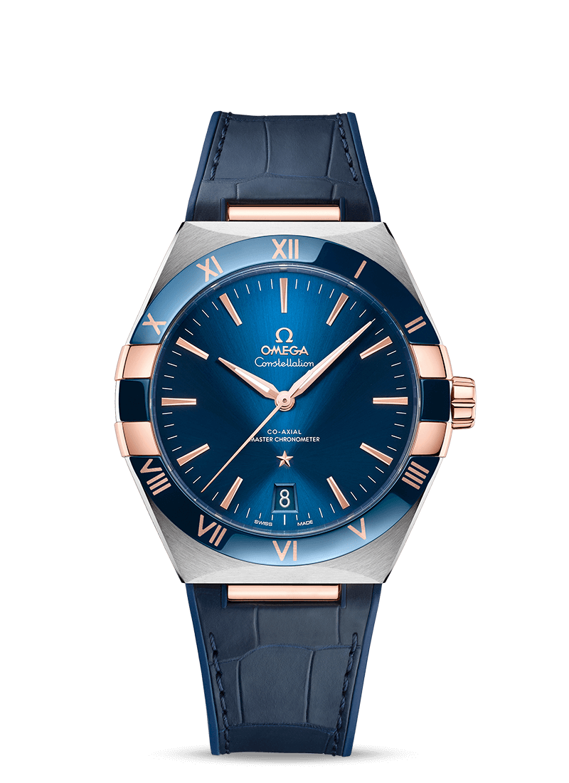 OMEGA Watch Omega Constellation 41MM Blue Dial Blue Leather Strap 131.23.41.21.03.001