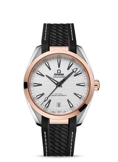 OMEGA Watch OMEGA Seamaster Aqua Terra 150M Co-Axial Master Chronometer 41MM - Steel ‑ 18K Sedna™ Gold on rubber strap