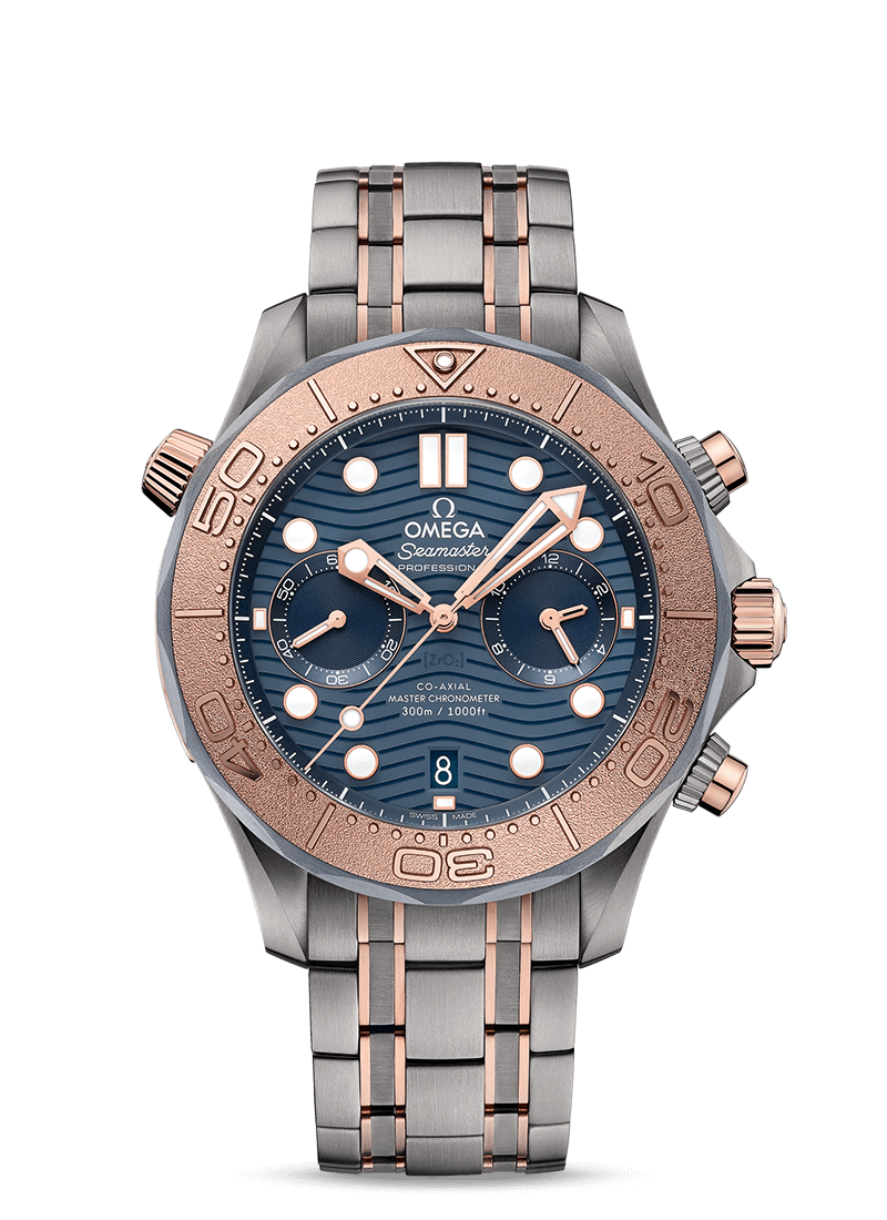 OMEGA Watch OMEGA Seamaster Diver 300 M Chronograph Gold Titanium Tantalum 210.60.44.51.03.001