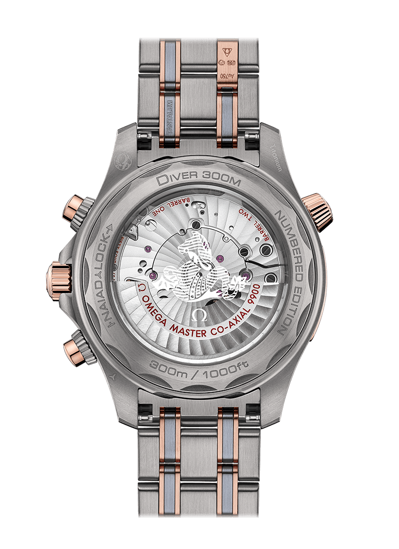 OMEGA Watch OMEGA Seamaster Diver 300 M Chronograph Gold Titanium Tantalum 210.60.44.51.03.001
