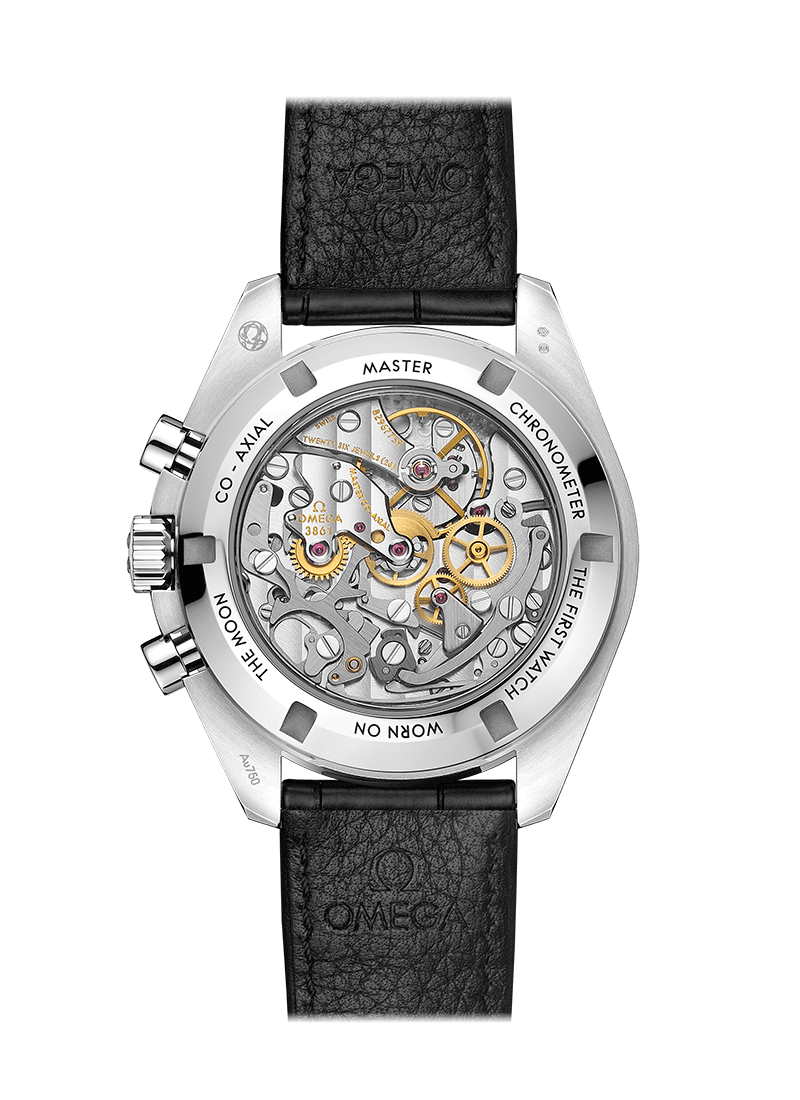 OMEGA Watch OMEGA Speedmaster Moonwatch Master Chronometer Professional Chronograph - Canopus goldTM - 42 mm - Calibre 3861 - Leather Strap 310.63.42.50.02.001