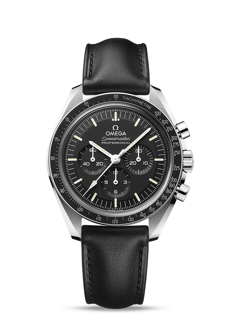 OMEGA Watch OMEGA Speedmaster Moonwatch Master Chronometer Professional Chronograph - Sapphire - 42 mm - Calibre 3861 - Leather Strap 310.32.42.50.01.002