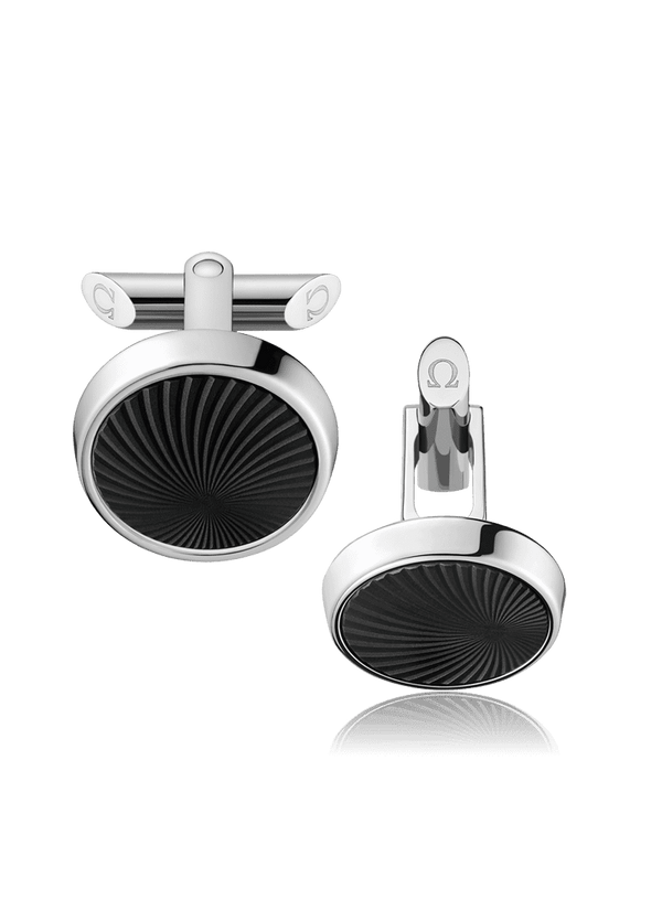 OMEGA Cufflinks Omega Stainless steel and engraved slate Cufflinks CA01ST0000105
