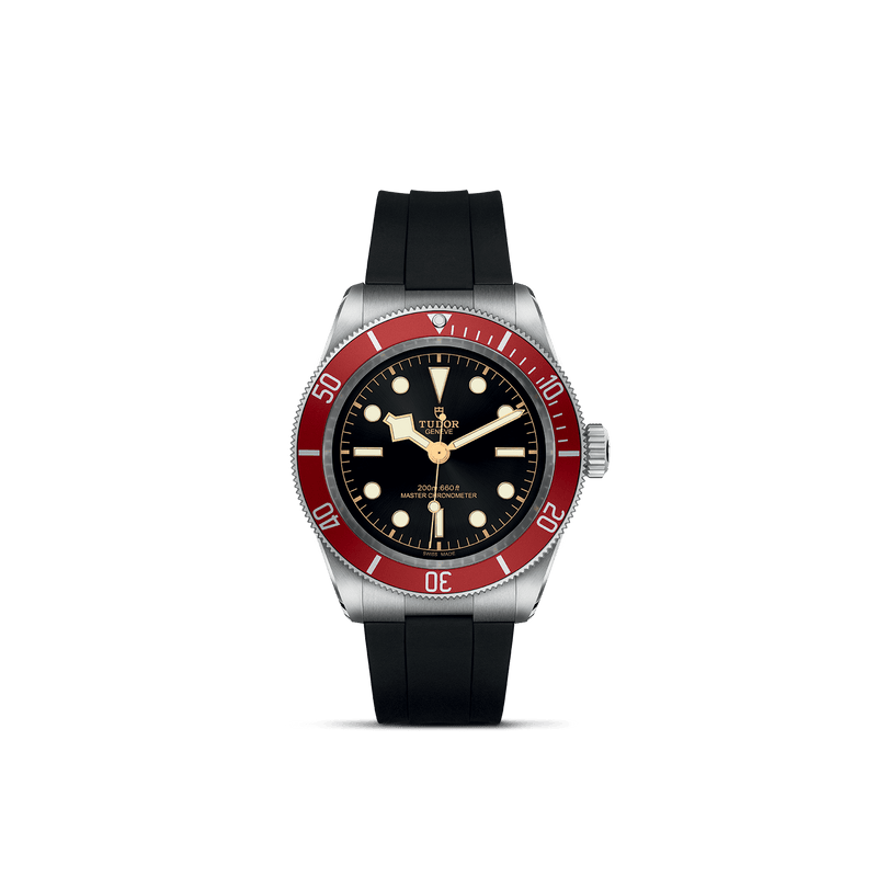 Tudor Black Bay 41mm Steel Case Black Rubber Strap