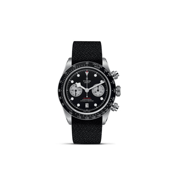 Tudor Watch Tudor Black Bay Chrono 41MM Black Dial Fabric Strap M79360N-0007 M79360N-0007