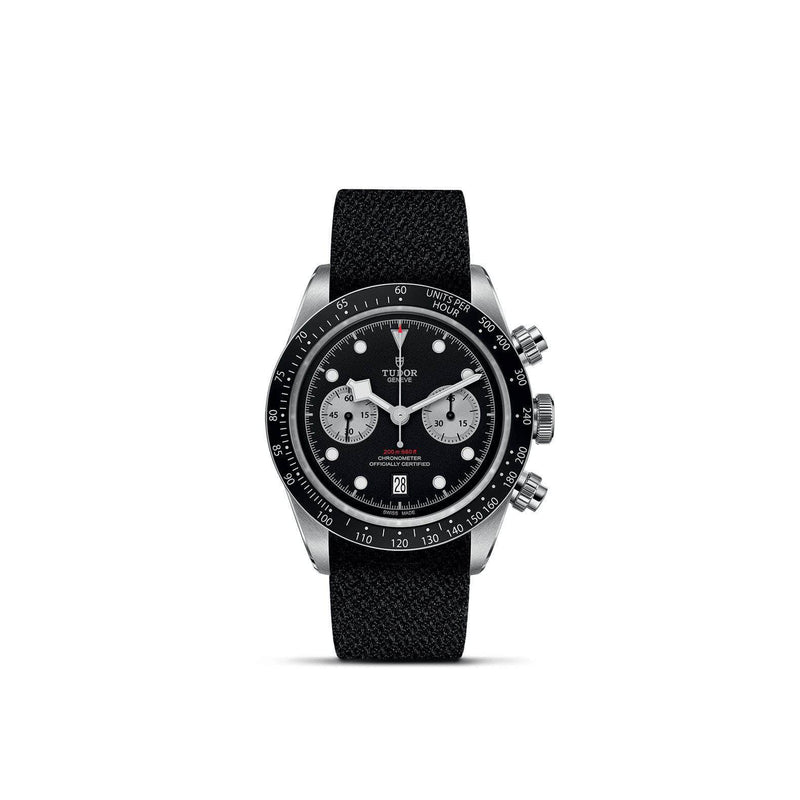 Tudor Watch Tudor Black Bay Chrono 41MM Black Dial Fabric Strap M79360N-0007 M79360N-0007