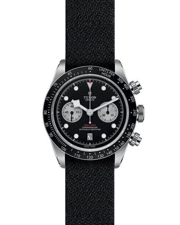 Tudor Watch Tudor Black Bay Chrono 41MM Black Dial Fabric Strap M79360N-0007 M79360N-0007