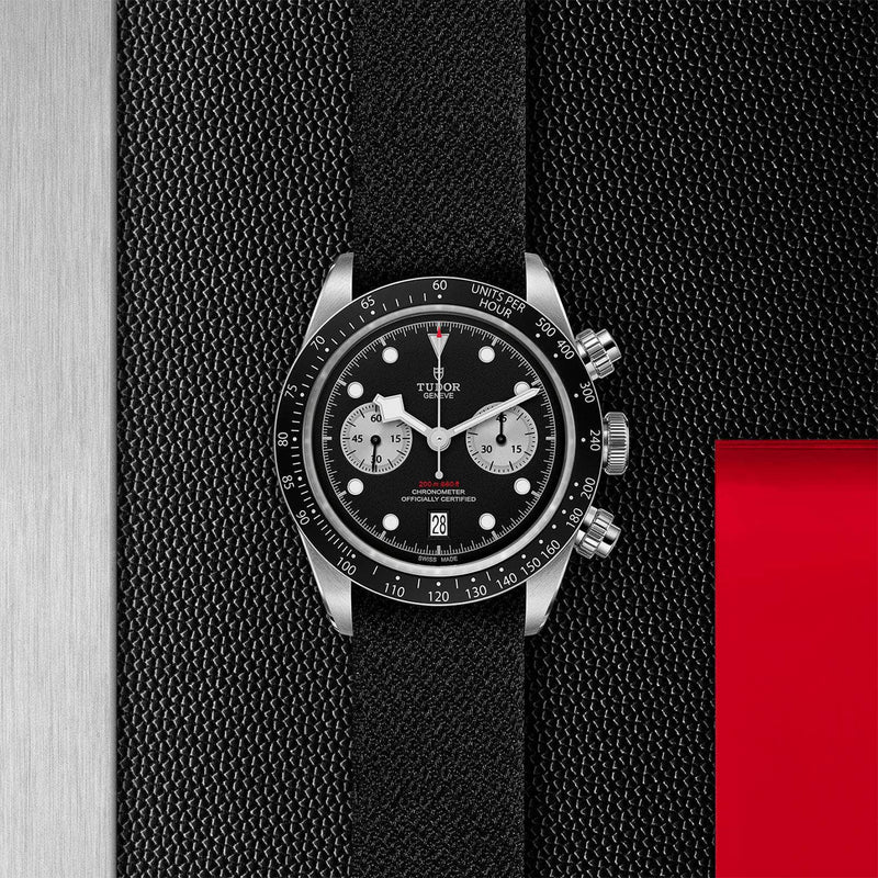 Tudor Watch Tudor Black Bay Chrono 41MM Black Dial Fabric Strap M79360N-0007 M79360N-0007