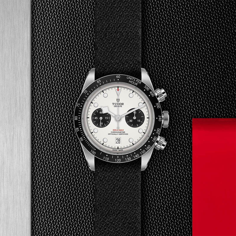 Tudor Watch Tudor Black Bay Chrono 41MM White Dial Fabric Strap M79360N-0008 M79360N-0008