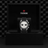 Tudor Watch Tudor Black Bay Chrono 41MM White Dial Leather Strap M79360N-0006 M79360N-0006