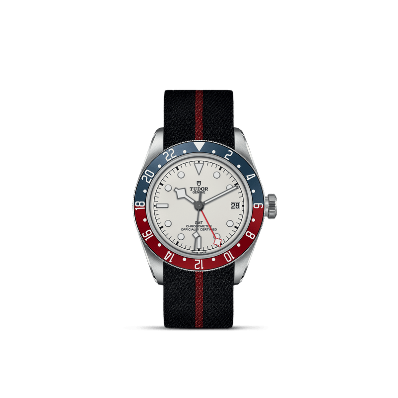 Tudor Watch Tudor Black Bay GMT 41mm Steel Case Fabric Strap Watch M79830RB-0012