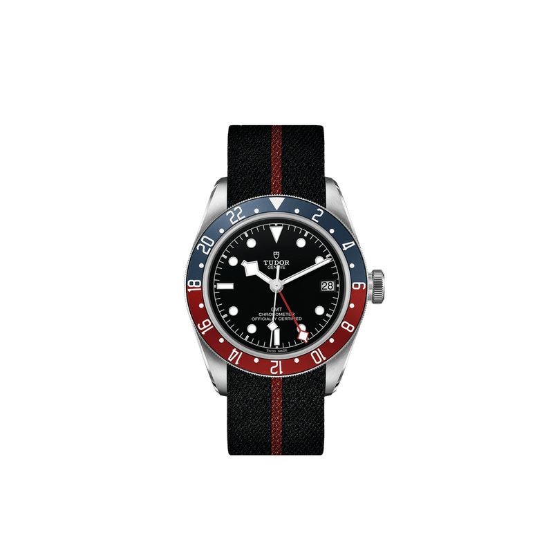 Tudor Black Bay GMT Black Dial Burgandy and Blue Bezel Black