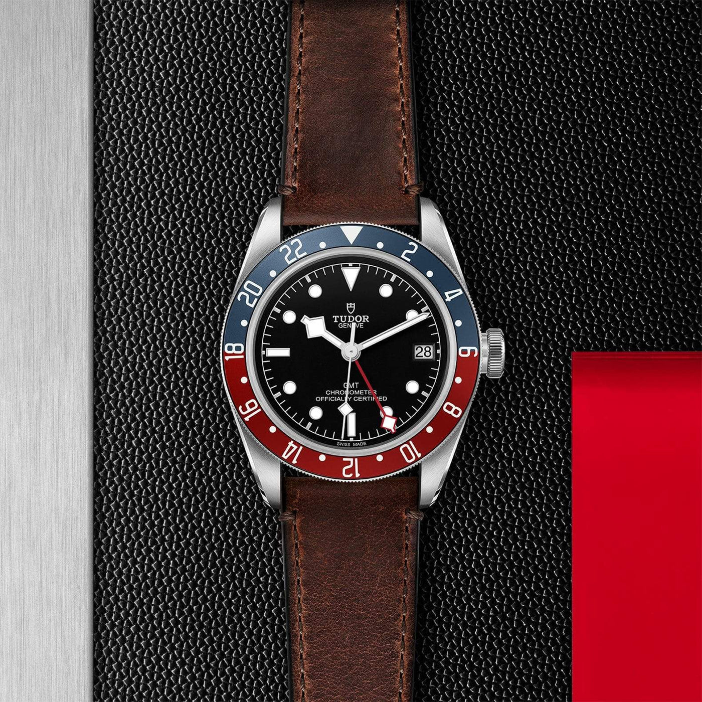 Black bay gmt leather sales
